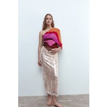 자라 ZARA 프린트 리넨 혼방 스카프 127374