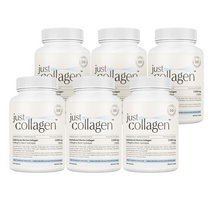 저스트콜라겐 캐나다 저분자 피쉬 콜라겐 펩타이드 가루 알약 200캡슐, 200정, 6개