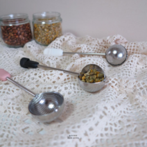 차 거름망 스텐 티볼 티스트레이너 티 인퓨저, 블랙1p+핑크1p+화이트1p 3set, 1세트