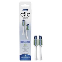 오랄비 OralB Clic 칫솔 화이트닝 교체용 브러시 헤드 화이트 2개입 가성비 추천 미국직구