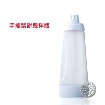 T팬케이크 쉽게 만들기 반죽통 와플 믹스 용기 디스펜서 계량, 흰색개