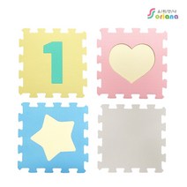 소리안나매트) 10mm 파스텔 퍼즐매트10장/놀이방매트, 10T_연그레이(10장)