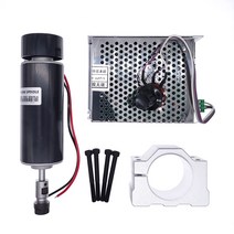 엑추에이터 리니어 전동 트렁크 왕복 소형 isc 직선 500w 100v 공랭식 스핀들 모터 + wk611 전원 공급 장치 속도 거버너 er11-8mm 척 cnc 52mm 클램프