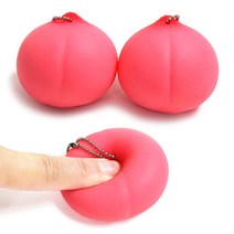 달콩팬시 말랑말랑한 복숭아 말랑이 열쇠고리