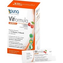 GUNA Guna vitformula acerola 30 오로스 가용성 향 주머니 - 아세 롤라 이노시톨 13 개의 비타민 및 9 개의 미네랄이있는 식품 보충제, 2개