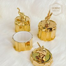 고르소 고르소 북유럽 스타일 골드 세라믹 보석 반지 주얼리 상자 보관함, 유니콘