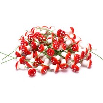 100pcs 인공 미니 버섯 모델 요정 정원 식물 액션 그림 미니어처 공예 장식 말뚝, 02 100pcs