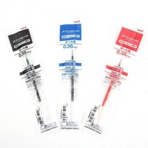 미쯔비시 제트스트림 단색용 리필 SXR 0.38mm 볼펜심, 블랙