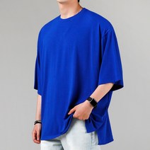 엘옴므 (1+1) TR 오버핏 반팔티 반팔 티셔츠
