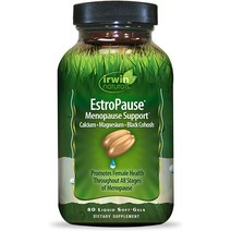 Irwin Naturals EstroPause 폐경 및 여성 건강 보조제 - 강력한 허브 및 미네랄, 1개