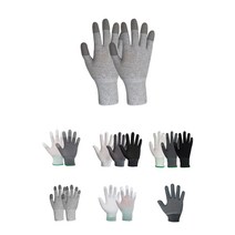 [하웅] 카본 장갑(특수장갑 제전장갑 정전기방지 장갑 PU코팅 반도체장갑), 카본 탑 코팅(제전), XS