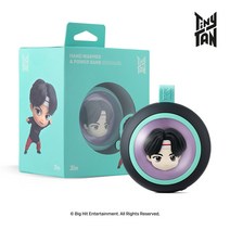 BTS 방탄소년단 굿즈 타이니탄 손난로 겸용 휴대용 보조배터리 5000mAh, Jin(진)