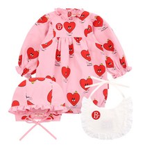 베베드피노 빠담빠담 베이비 바디수트 세트 아기옷 신생아 돌 아기 실내복 출산 선물_BP31ST215