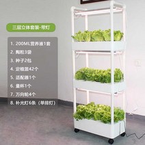 식물재배기 수경 재배기 가정용 실내 스마트팜 채소 야채 재배 상추 키우기 3단, A 수지, A 큰, B 3중물순환슈트-조명포함