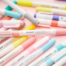 모나미 에센티 트윈 형광펜 Y 05 카나리 옐로, 10개