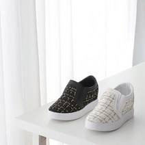 심플 데일리 모직 트위드 밴딩 슬립온 UH-lu1953