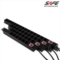 세이프네트워크 HPS-10PDU-16A 고용량 멀티탭 PDU 2M 250V 4000W, 택배수령, 블 랙