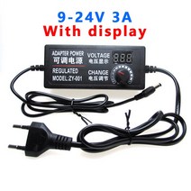 AC DC 3V 5V 6V 9V 12V 24 V 전원 공급 장치 1A 2A 3A 5A AC/DC 변압기 220V ~ 어댑터 5 Led 드라이버, 9V - 24V 3A Display_US Plug