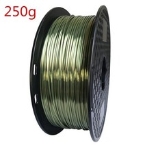 필라멘트 레인보우 필라멘트 PLA 3D 프린터 삼색 실크 임프레소라 인쇄 수지 듀얼 컬러 250g 1.75mm, 08 Bronze 250g