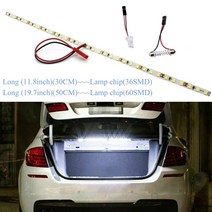 자동차전조등 LED전조등 할로겐 3600-12000lm led 스트립 라이트 테이프 festoon t10 led for car 트렁크 화물 구역 트렁크 내부 조명 화이트, 30cm 11.8인치 36smd, 크리스탈 블루 8000k