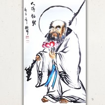 연꽃 달마도족자 달마대사 달마족자 달마그림