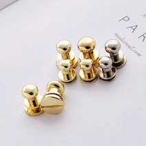 가죽 가방 솔트레지 솔트리지 4 5mm 4color 단추 재료 부자재, 4mm_흑니켈