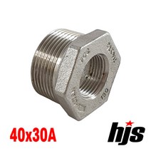 국산 스텐 304 부싱 40x30A / SUS 304 스텐레스 소켓 무독성 부속 연결
