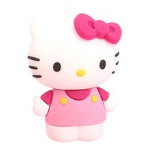 헬로키티 3D 캐릭터 USB메모리 핑크, 32GB