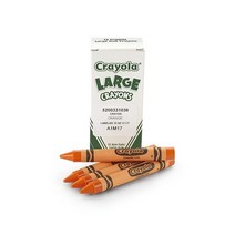 Crayola 대형 크레용 그린 아동용 미술 도구 12개, Orange