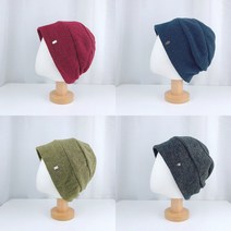 무지 심플 가을 겨울 비니항암 모자 중년여성 요양원 산책 등산 6칼라