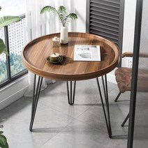 거실 사이드테이블 F-002 원형 티테이블, 60X60X60CM, X1