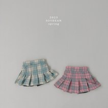 아동 봄 하프 테니스 치마 여아 스커트