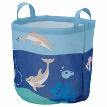 이케아 블로빙아드 수납가방 해양동물 멀티컬러 41x42cm 폴리에스테르100%, 1개, 이미지참조