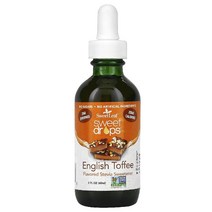 이지몰 위즈덤 네츄럴 SweetLeaf Sweet Drops 스테비아 감미료 SteviaClear 120ml(4fl oz) No.55278, 59.15 ml, 잉글리시 토피