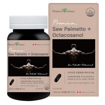 팜그린 쏘팔메토 옥타코사놀 1300mg x 90캡슐 3개월분 전립선 건강 지구력 에너지, 1300mg 90정, 4개