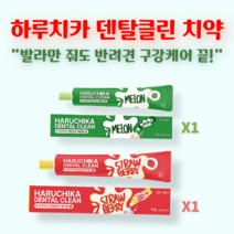 펫생각 바르는 애완견 반려견 개 강아지 용품 애견 치석 치아 관리 구취 입냄새 제거 양치 구강케어 천연 딸기맛 메론맛 치약, 딸기맛1개 60g+메론맛1개 60g