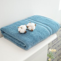 쉬라즈 더블보더 40수 바스타월 450g 대형수건 1장, 1개, 코랄블루