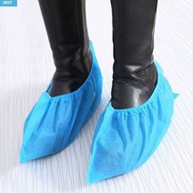 일회용부직포 신발커버 방수 논슬립 미끄럼방지 위생덧신 슈커버 신발용품 학교 행사용, 일반_파랑100매(50컬레)