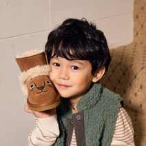 스토 [스토] 리틀 라이언 퍼 부츠_camel