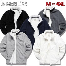 J2MAN 가성비 짱 양털 후리스 집업 빅사이즈 남자 남성 커플 남녀 공용 자켓 점퍼
