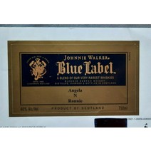 조니 워커 블루 라벨~~Custom Named 라벨~~Fits 750mL~~Angela -N- Ronnie~~