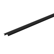 S레일 1M 2M 카페 인테리어 LED조명 레일조명 레일등 레일부속, 레일하단커버 블랙(착불배송)