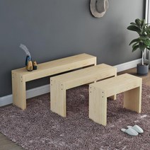 원목 나무 현관 거실 평상 선반 벤치 의자, 60x20x40cm