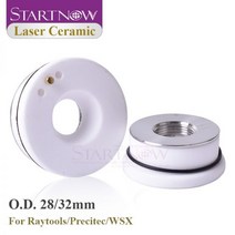 Startnow 파이버 레이저 세라믹 Precitec Raytools WSX 커팅 조각 기계 헤드 노즐 홀더 부품 KT B2 CON 28mm 32mm, B-32mm, 5 PCS