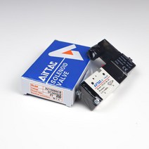 AirTAC 3V11006NCB 공압 싱글 솔밸브 3포트 2위치 DC24V 1/8인치 NC타입, 1개