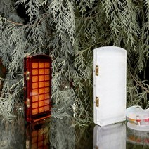 휴대용 미니 팔레트 어반스케치 여행드로잉 목재 파레트 원목 나무 팔렛트 빠렛트삼중 상자, 연한 초록색