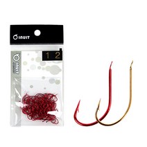 이누잇 세이코바늘(골드 레드)[덕용100개] 볼락바늘 우럭바늘 10~15호 바다바늘 세이코훅 뽈락바늘, 레드-11호(100개)