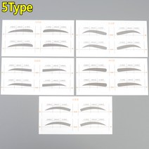 눈썹 그리기 가이드 디자인 스티커 눈썹가이드 초보눈썹그리기, 1개, C타입