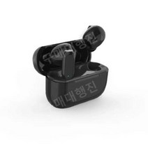 직수입 큐씨와이 스테레오 블루트스이어폰 게이밍무선이어폰 노이즈캔슬링, BLACK