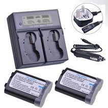 3200mAh EN-EL4 EN EL4 EN-EL4a ENEL4a 니콘 D3 D3S D2Z D2H D2Hs D2X D2Xs D3X F6, [01] 1x Battery
